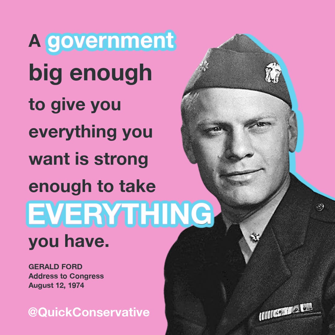 A Government Big Enough Gerald Ford