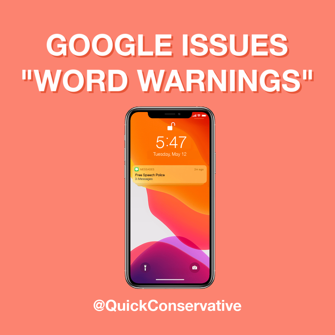 google word warnings