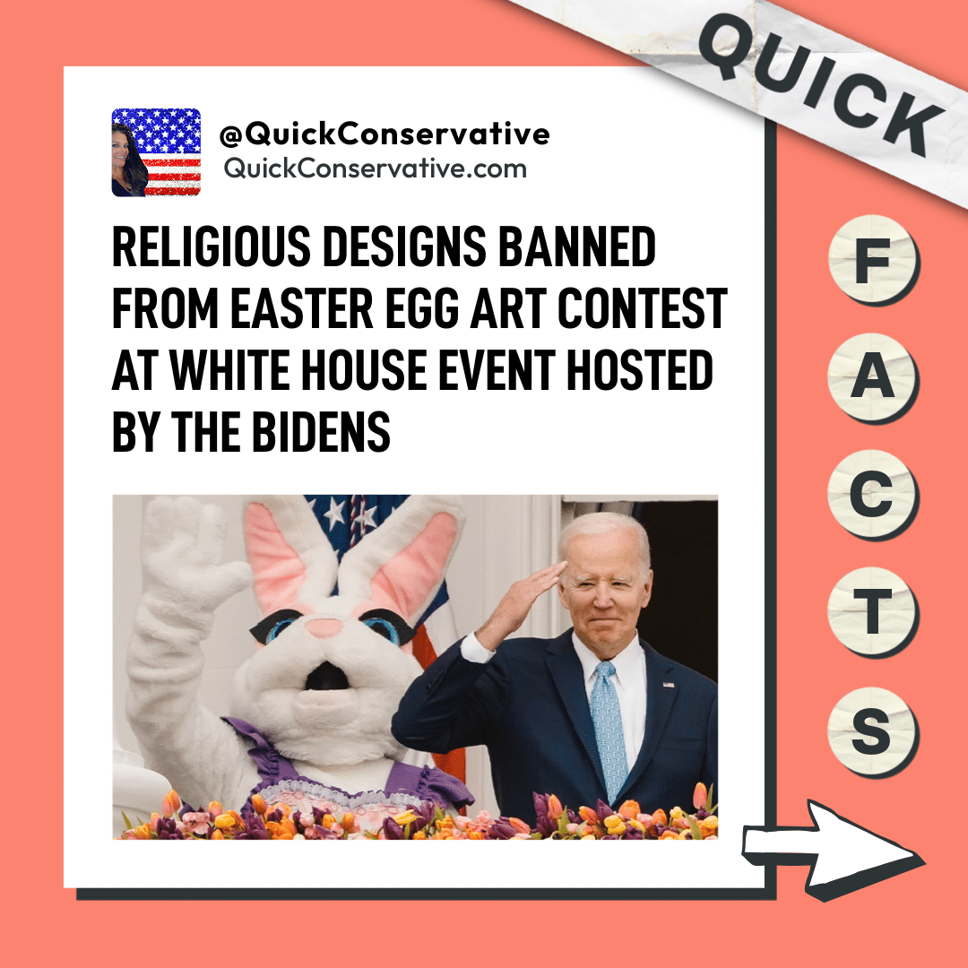biden bans religious easter designs